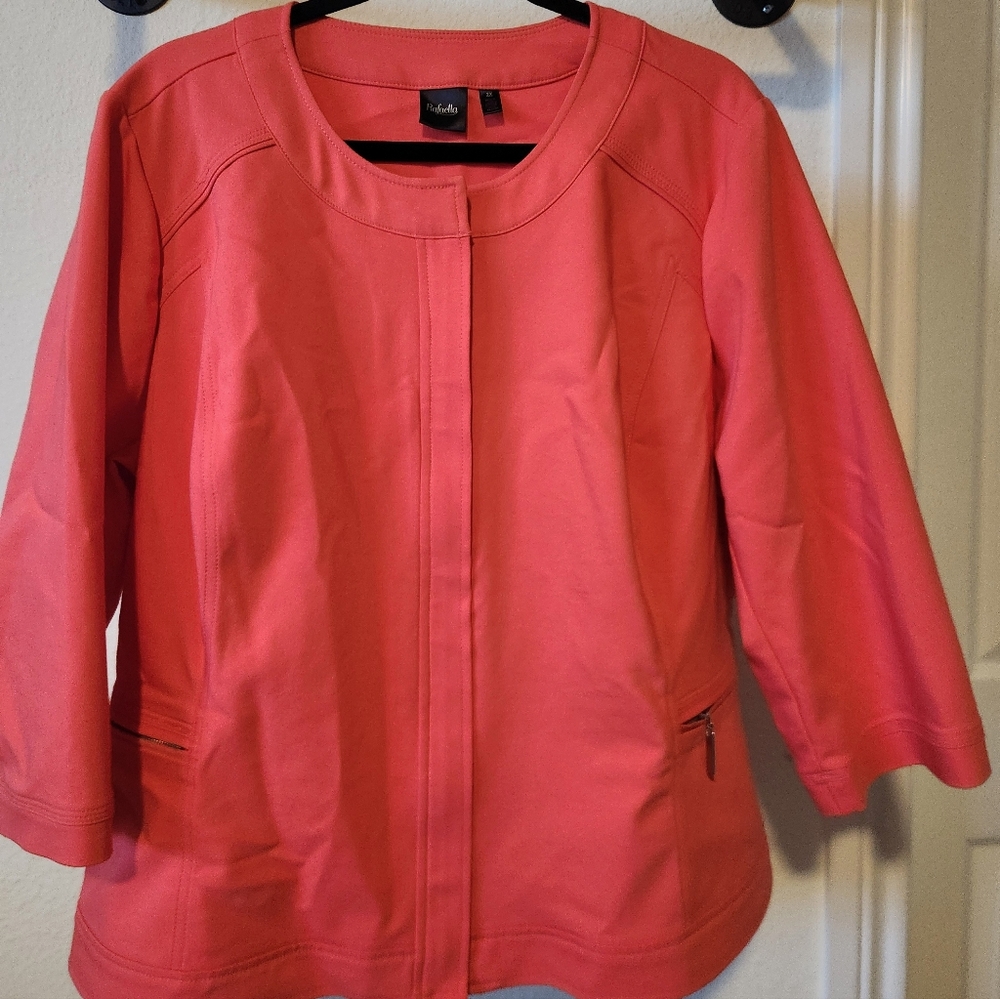 Rafaella Dark Coral Blazer Jacket